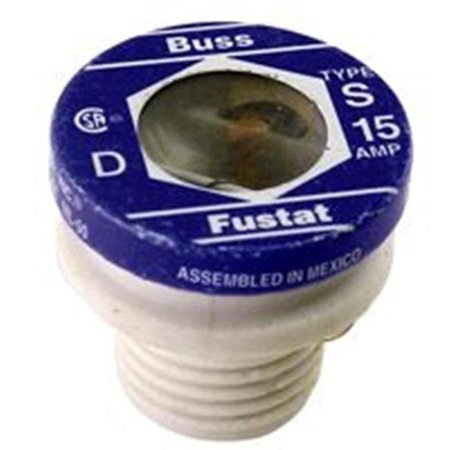 EATON BUSSMANN Bussmann Fuses S-15 15A Hd Tamper Proof Plug Fuse 7900046